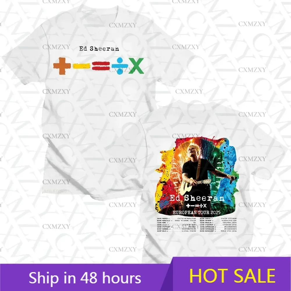 Summer Clothing Gif - Ed Sheeran European Tour T-shirts Men's