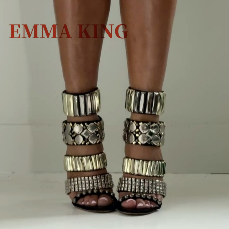 Black Embellished Ankle Strap  - Summer Clothing For Petite Women recension och pris