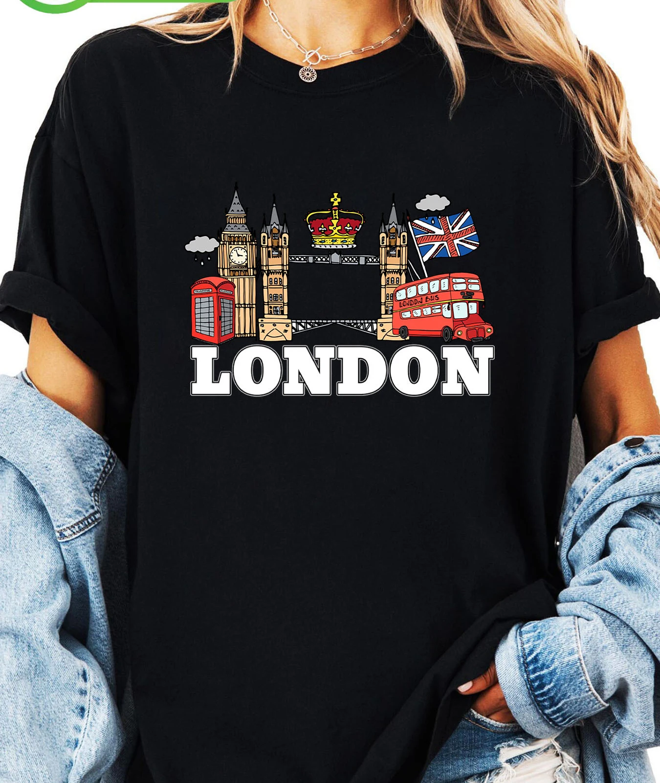 London Alphabet Pattern Printe - Summer Clothing London recension och pris