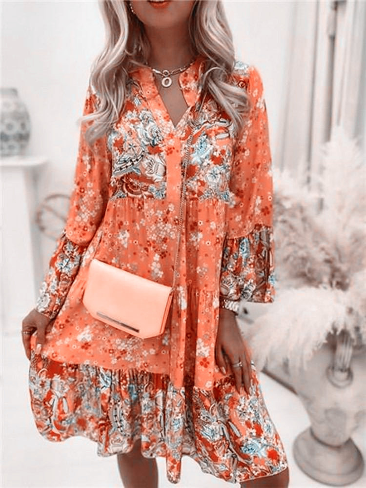 Casual Floral Print Dresses Fo - Summer Clothing Zara recension och pris