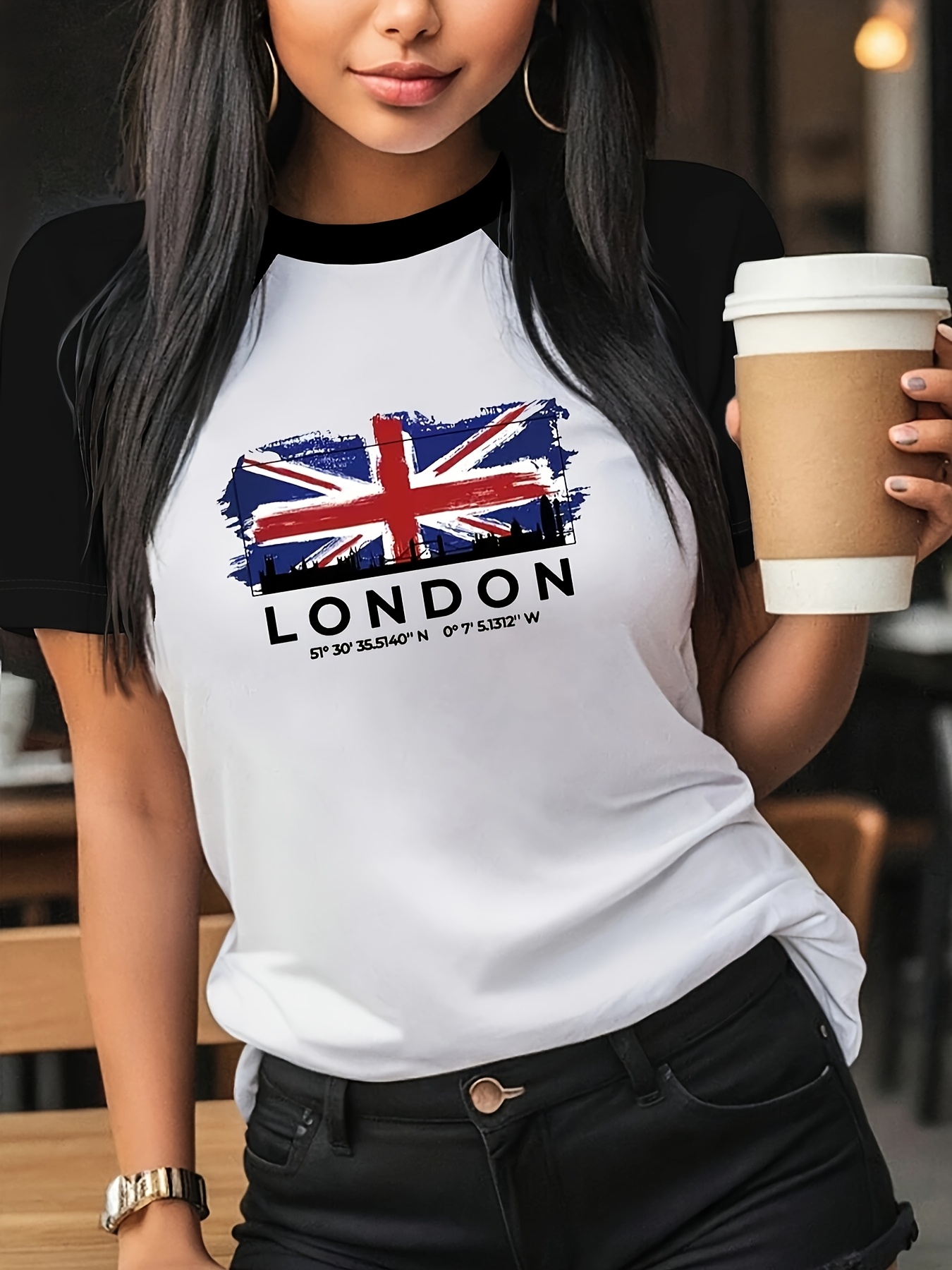 LONDON Graphic Print T-shirt S - Summer Clothing London recension och pris