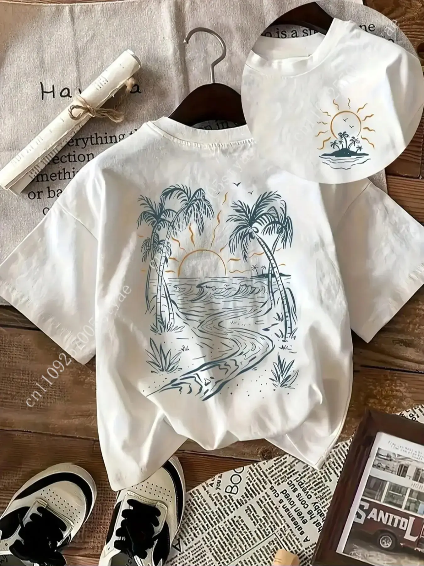 Women's Coconut Tree & Sun Pri - Summer Quilt recension och pris