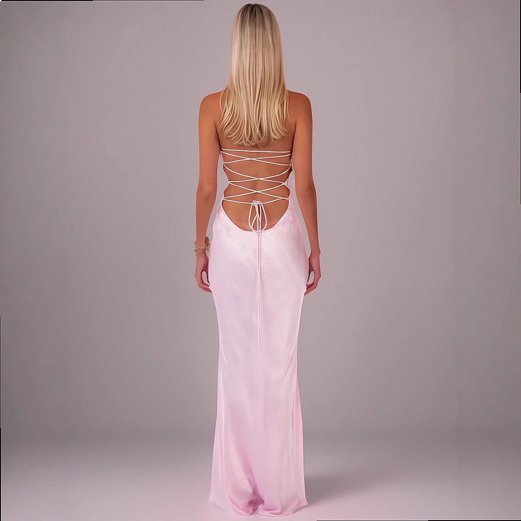 Sexy Sequin Satin Backless Bod - Summer Clothing For Older Women recension och pris