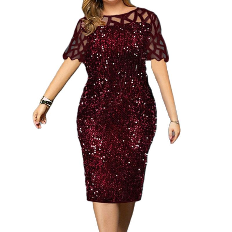 2022 Women Shiny Party Dresses - Summer Clothing For 70 Year Old Woman recension och pris