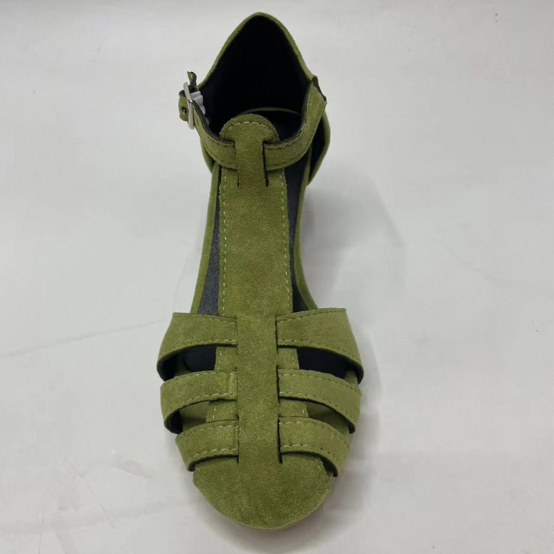 Women's Green Suede Kitten Hee - Summer Clothing For Petite Women recension och pris