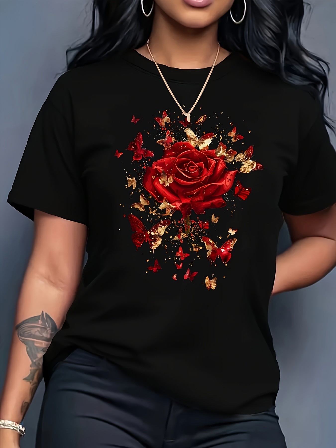 Women's Casual Sports T-Shirt  - Summer Rose Clothing recension och pris