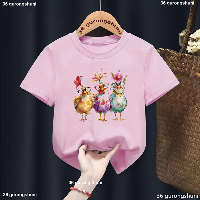 Lovely Chicken Flowers Printed - Summer Loving Kids Clothing recension och pris