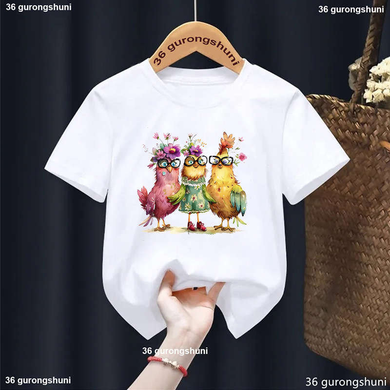 Lovely Chicken Flowers Printed - Summer Loving Kids Clothing recension och pris