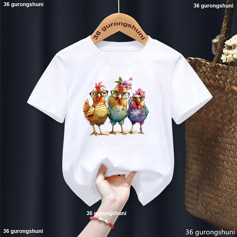 Lovely Chicken Flowers Printed - Summer Loving Kids Clothing recension och pris