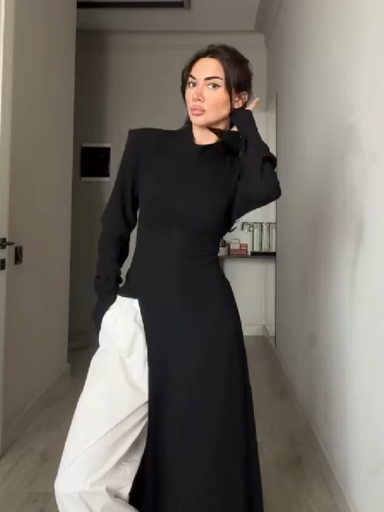 Women's Elegant High Neck Long - Summer Clothing For Older Women recension och pris