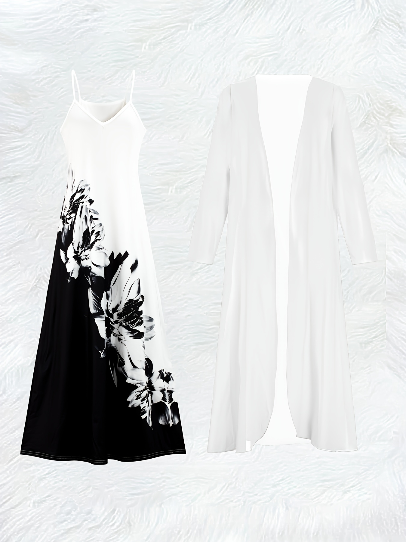 Casual Black and White Floral  - Summer Clothing For Older Women recension och pris