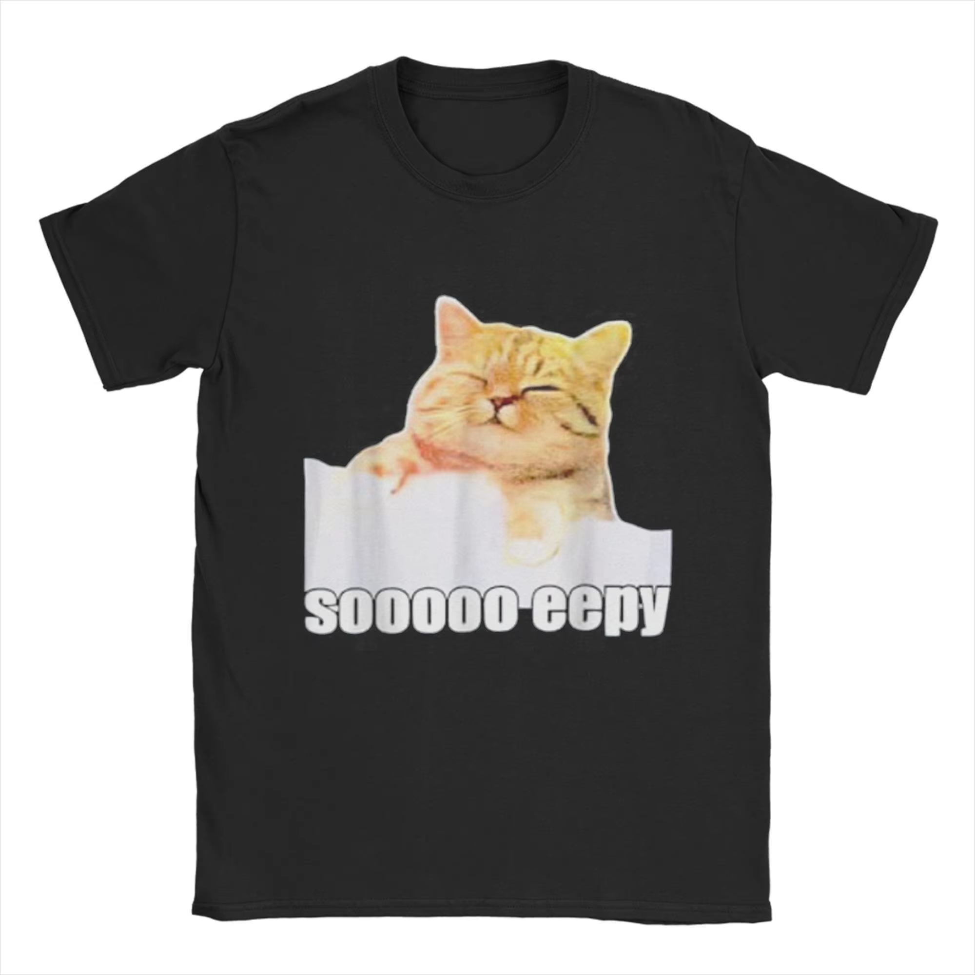2026 Men T-Shirt Eepy Cat Slee - Summer Clothing Gif recension och pris