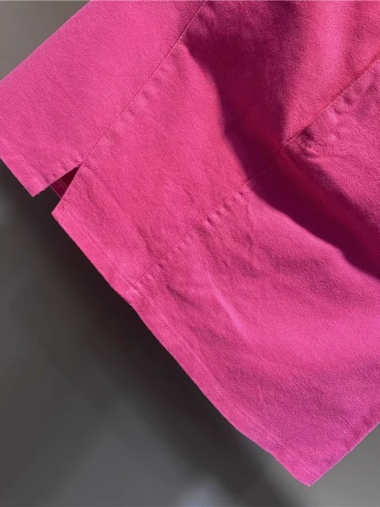 Rose Red Split Denim Skirt Hig - Summer Rose Clothing recension och pris