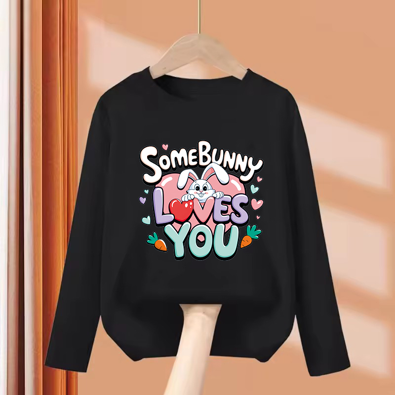 Long Sleeve Cute Rabbit Love H - Summer Loving Kids Clothing recension och pris