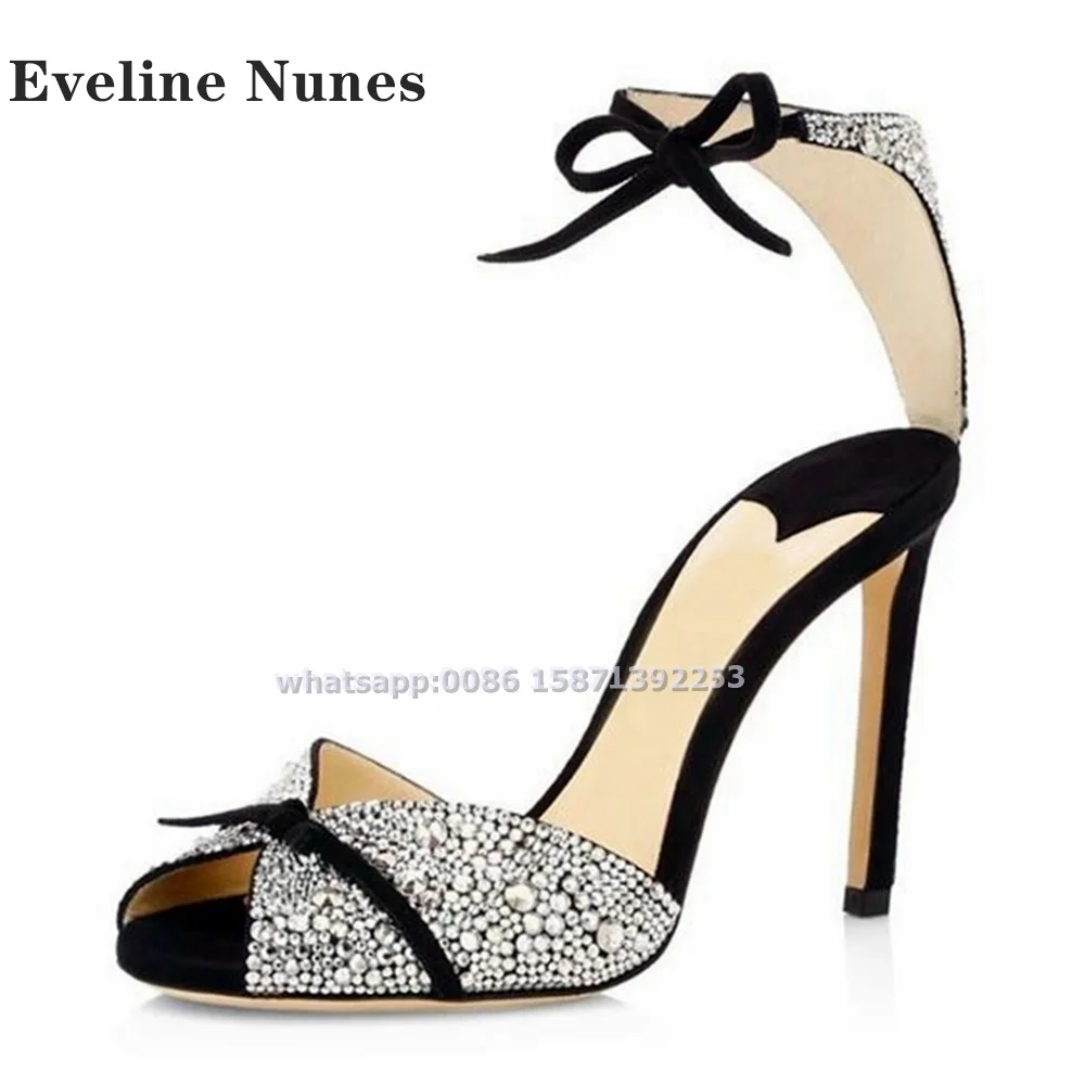 Bow Rhinestone Ankle Strap San - Summer Clothing Sale recension och pris