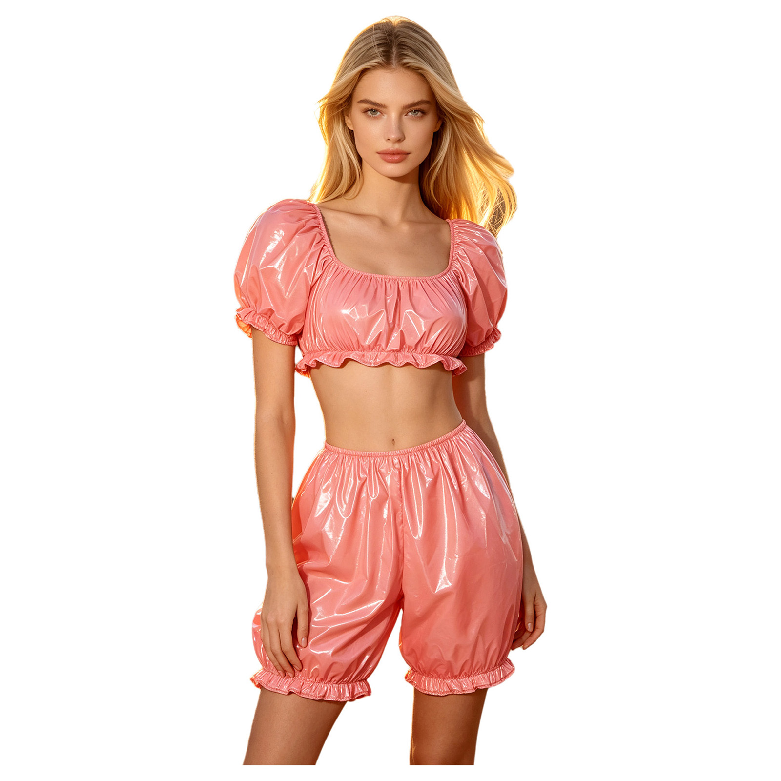 Womens Wet Look PU Leather Clu - Summer Clothing For Petite Women recension och pris