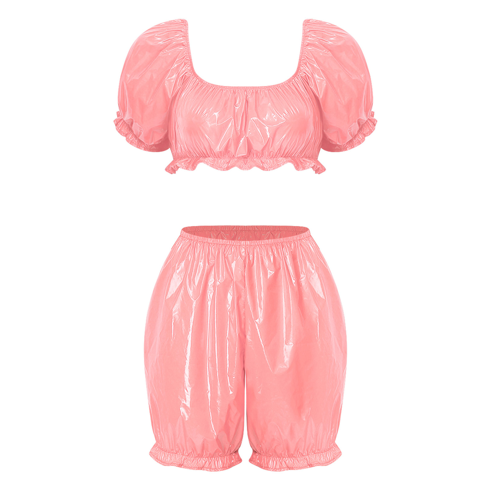 Womens Wet Look PU Leather Clu - Summer Clothing For Petite Women recension och pris