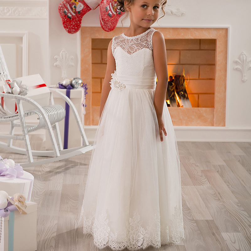 Jewel Sleeveless Lace A Line L - Summer Loving Kids Clothing recension och pris