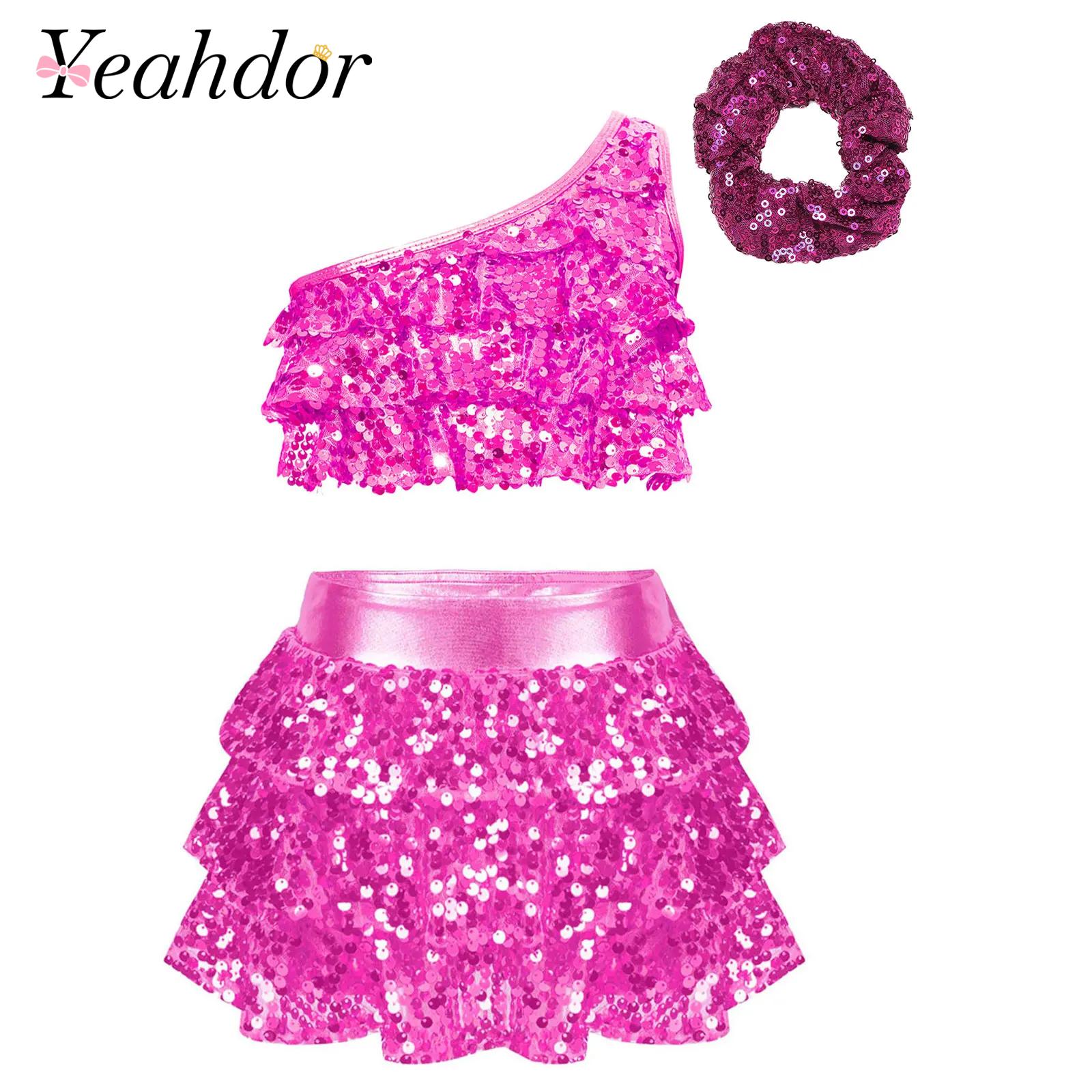Kids Girls Shiny Sequins Latin - Summer Clothing Girl recension och pris