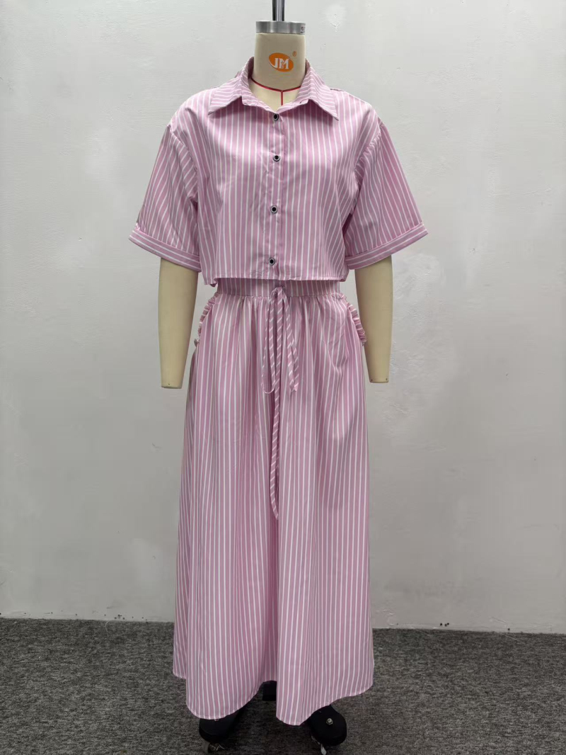 Women Summer Dress Lapel Singl - Summer Clothing For Older Women recension och pris