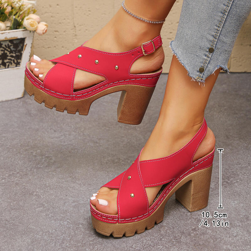 Vintage Super High Heel Cross  - Summer Clothing Sale recension och pris