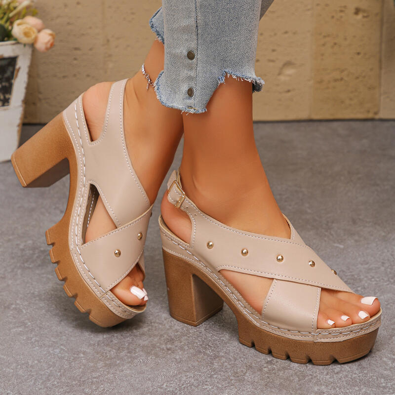 Vintage Super High Heel Cross  - Summer Clothing Sale recension och pris