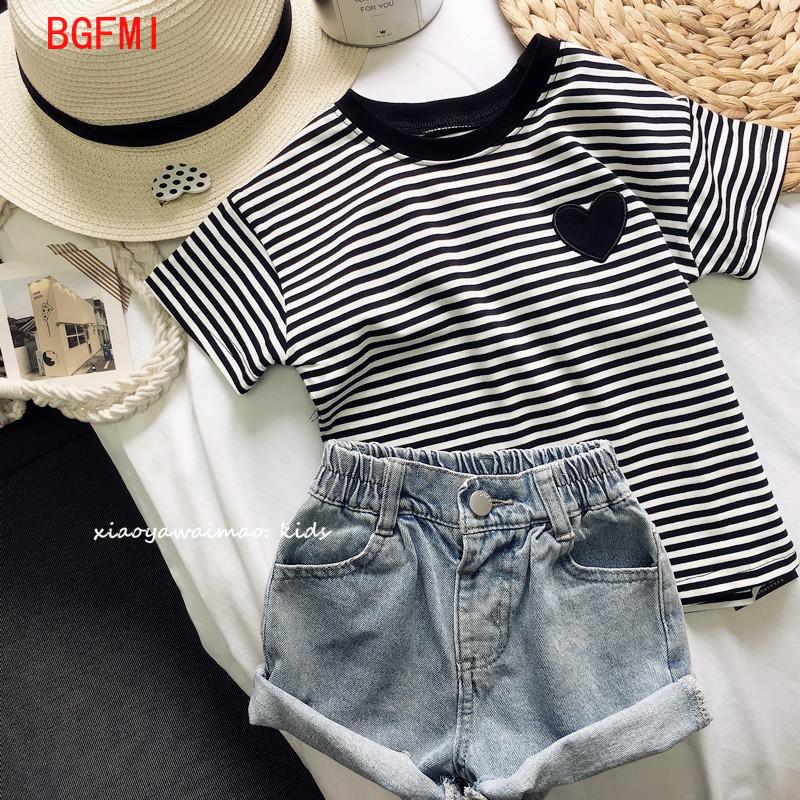 Teens Girls Cotton Striped Sho - Summer Loving Kids Clothing recension och pris